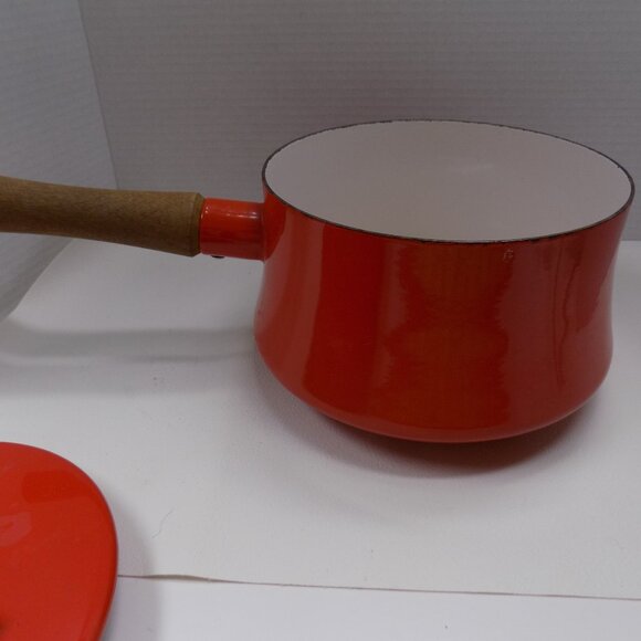 MCM DANSK Kobenstyle Red Enamel Pot 3 qt Jens Quistgaard IHQ France Retro - Picture 4 of 12